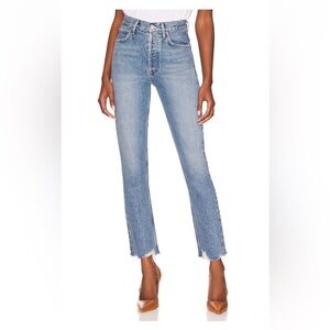 AGOLDE Riley High Rise Straight Crop in Haven